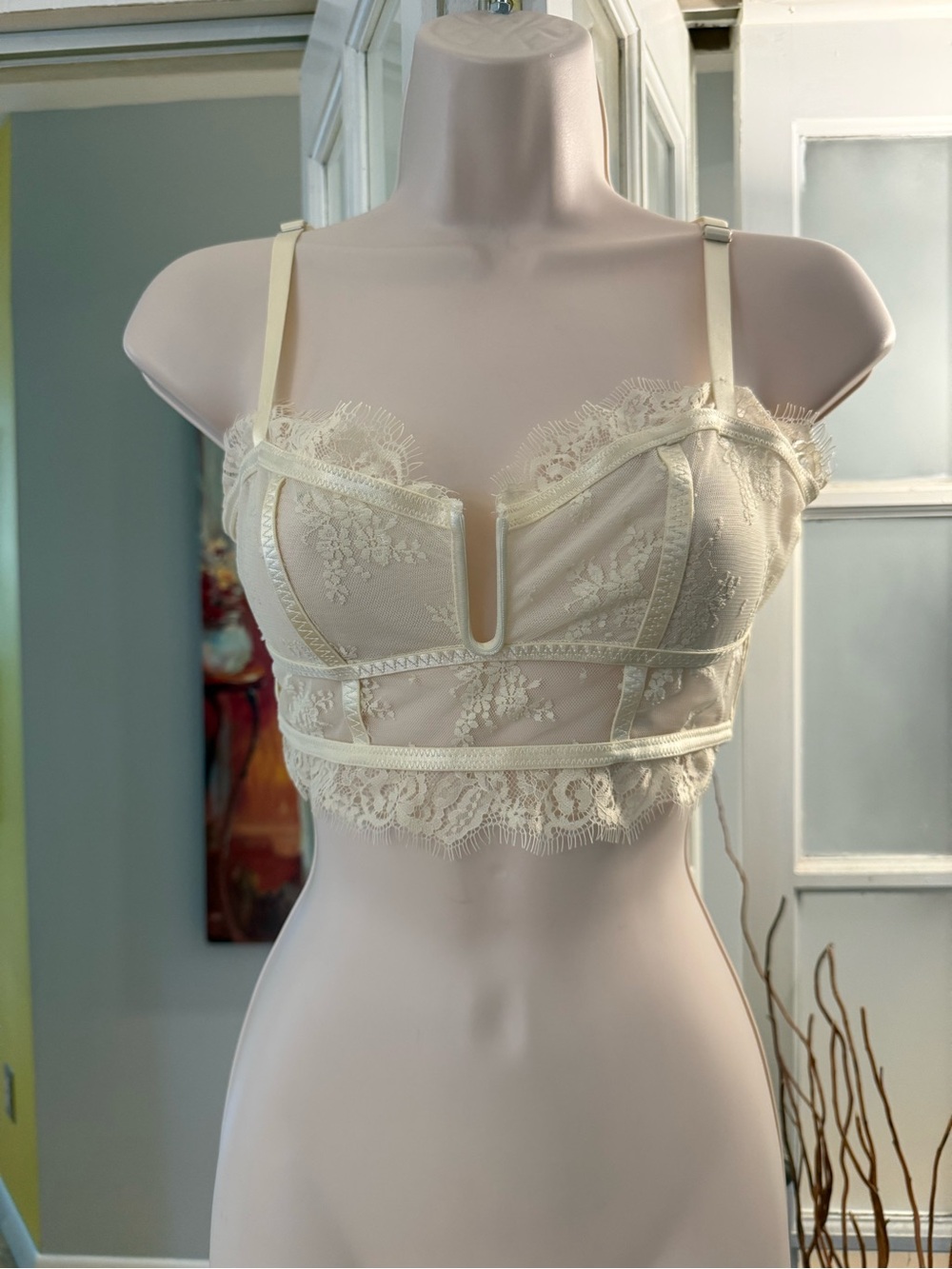 ✨NWT Free People Intimately Layer in Lace Bustier Bralette XS✨